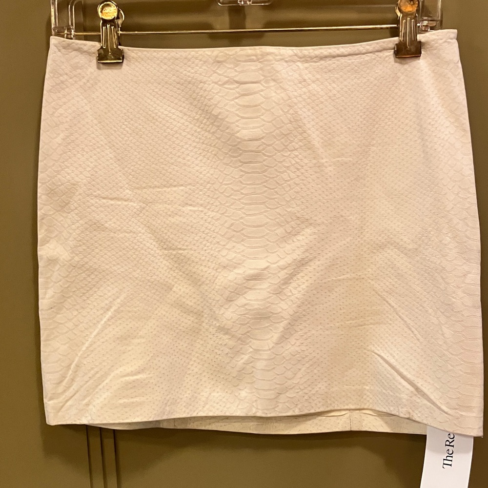 Haute Hippie Cream Mini Skirt